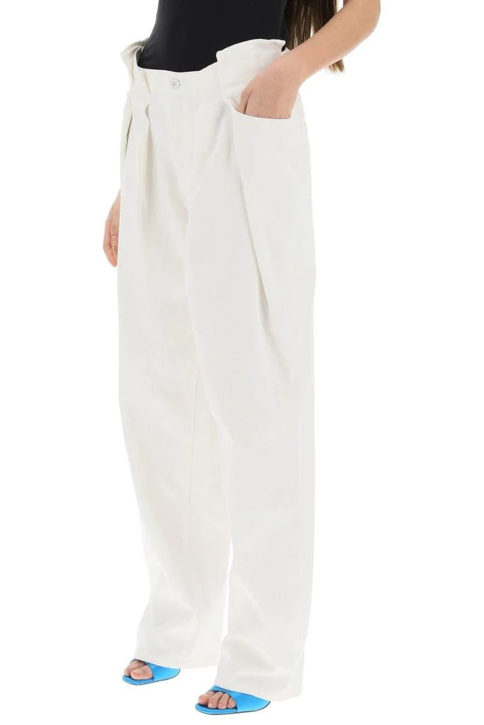 商品Off-White|Off-White Pleat Straight-Leg Jeans,价格¥2583,第4张图片详细描述