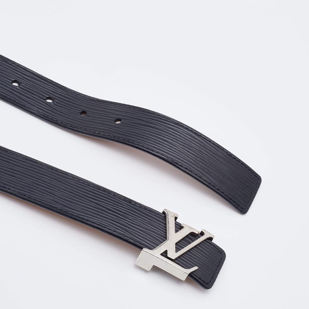 Louis Vuitton Black Epi Leather LV Initiales Belt 85 CM商品第3张图片规格展示