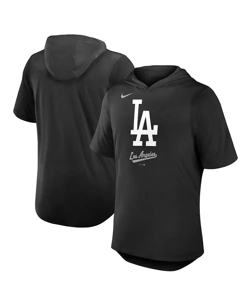 商品NIKE|Men's Black Los Angeles Dodgers Tri-Blend Performance Hoodie T-Shirt,价格¥445,第1张图片