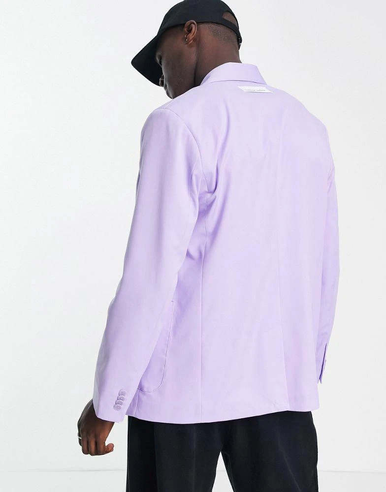 商品Bershka|Bershka two button blazer in lilac,价格¥307,第2张图片详细描述