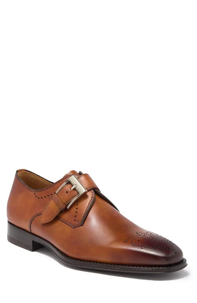 商品Magnanni|Mallory Leather Monk Strap Dress Shoe,价格¥1654,第1张图片