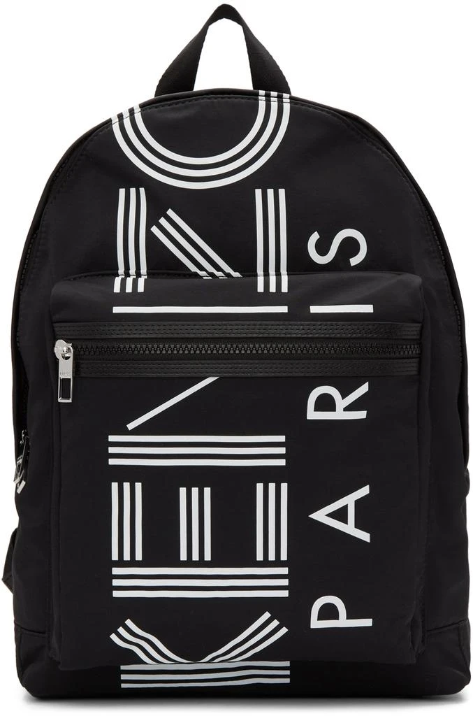 商品Kenzo|Black Large Logo Backpack,价格¥1171,第1张图片