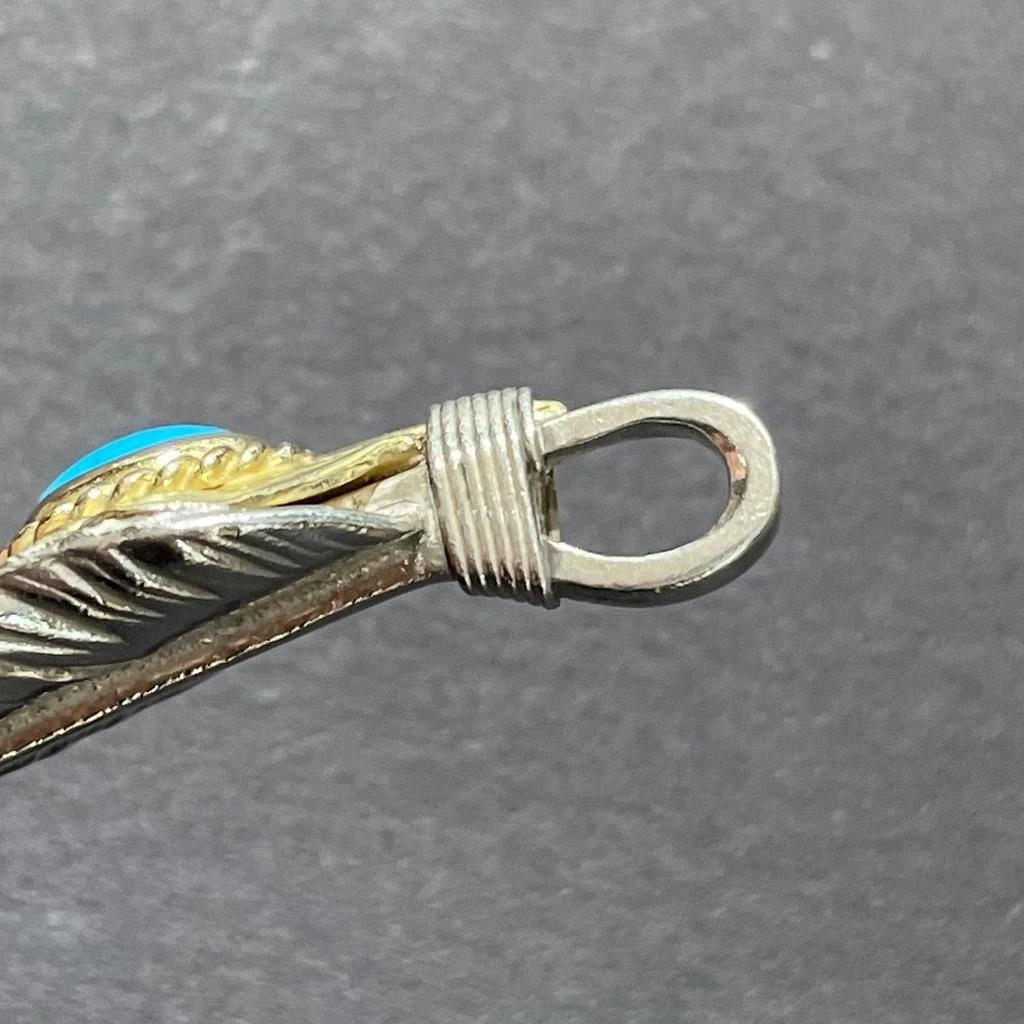 Goros Xl Goro'S Turquoise Feather Gold Rope - Facing Left 商品