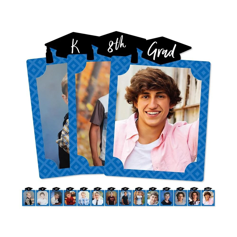 商品Big Dot of Happiness|Blue Grad Best is Yet to Come - 8 x 10" K-12 Photo Holder DIY Picturific Display,价格¥224,第1张图片