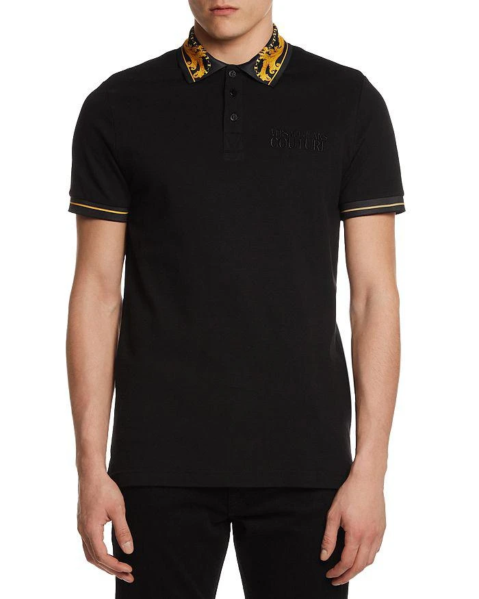 商品Versace|Cotton Piqué Polo Shirt,价格¥1442,第1张图片详细描述