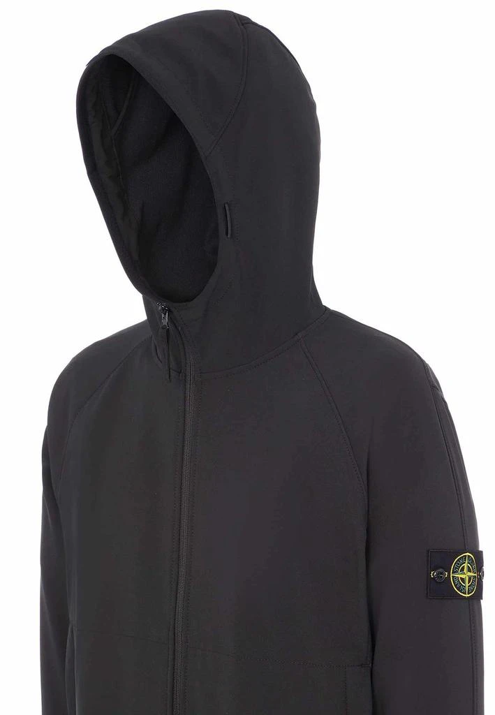 商品Stone Island|Stone Island Logo Patch Zip-Up Hooded Jacket,价格¥3191-¥3829,第4张图片详细描述