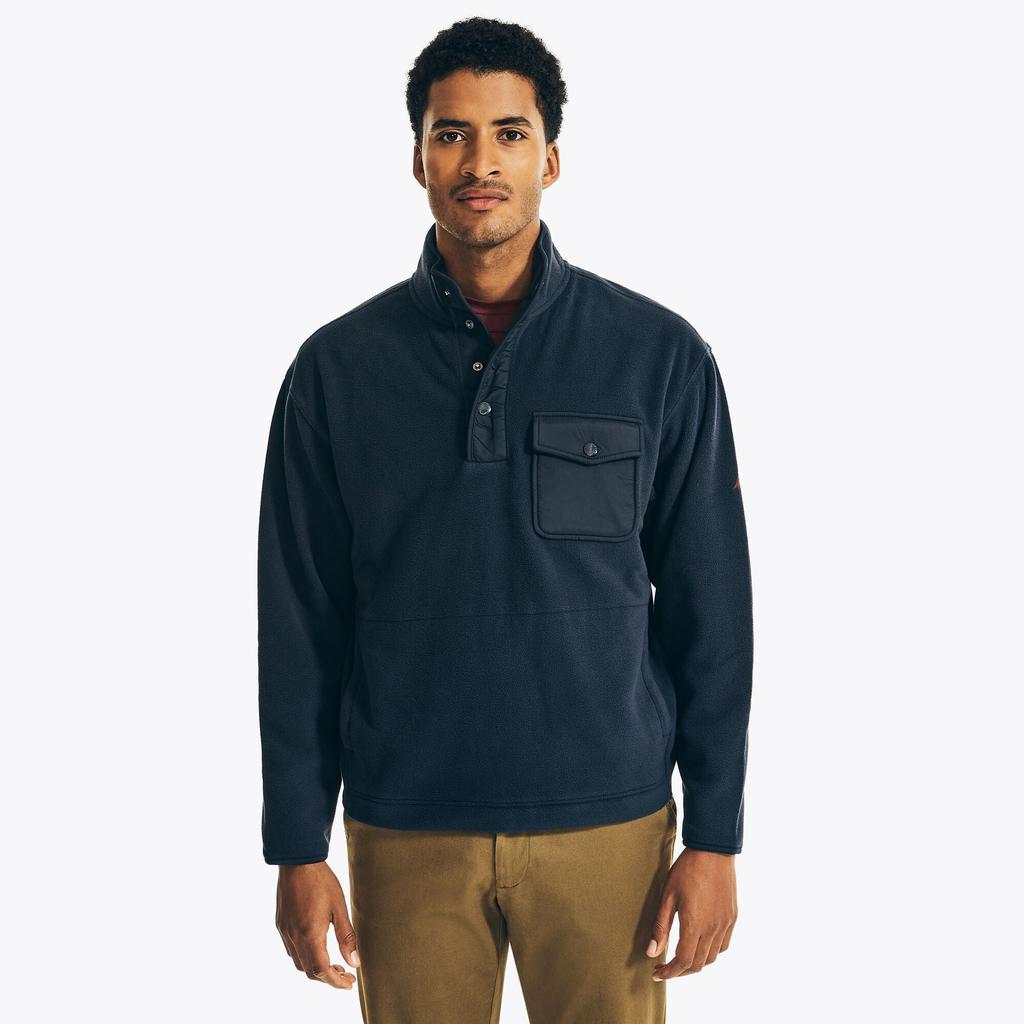 商品Nautica|男士摇粒绒立领套头衫,价格¥206,第1张图片