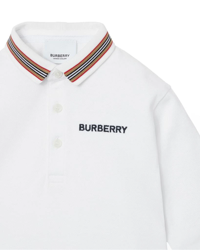 商品Burberry|Boy's Christo Icon Stripe Polo Shirt, Size 6M-2,价格¥1017,第3张图片详细描述