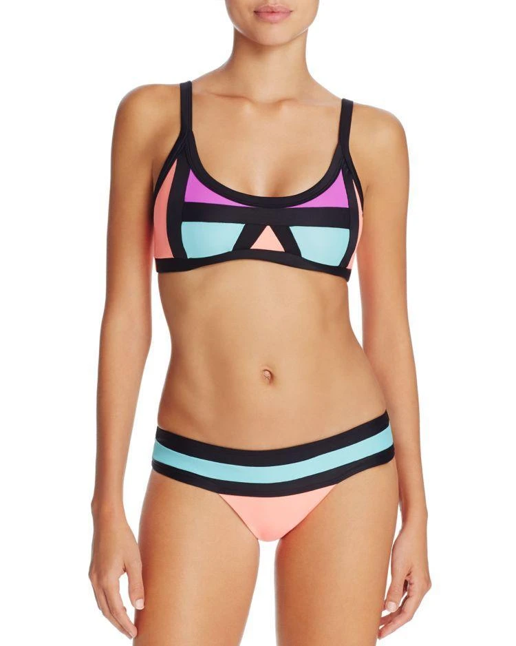 商品PilyQ|PilyQ Color-Block Convertible Bikini Top,价格¥254,第2张图片详细描述