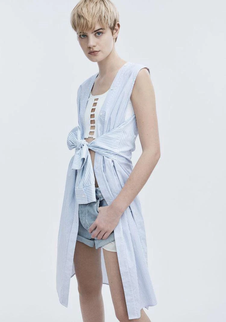 商品Alexander Wang|TIE FRONT DRESS,价格¥1190,第4张图片详细描述