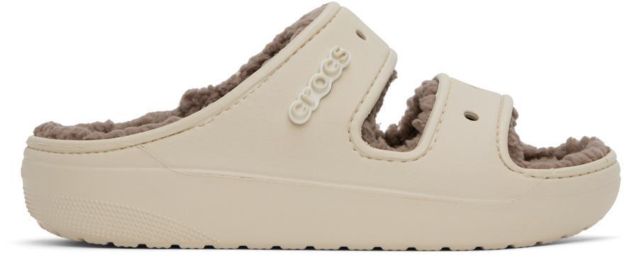 商品Crocs|Beige Classic Cozzzy Sandals,价格¥447,第1张图片