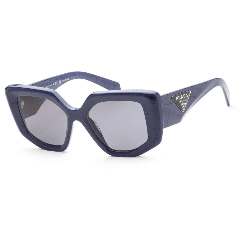商品Prada|Prada 蓝色 Irregular 太阳镜,价格¥1257,第1张图片