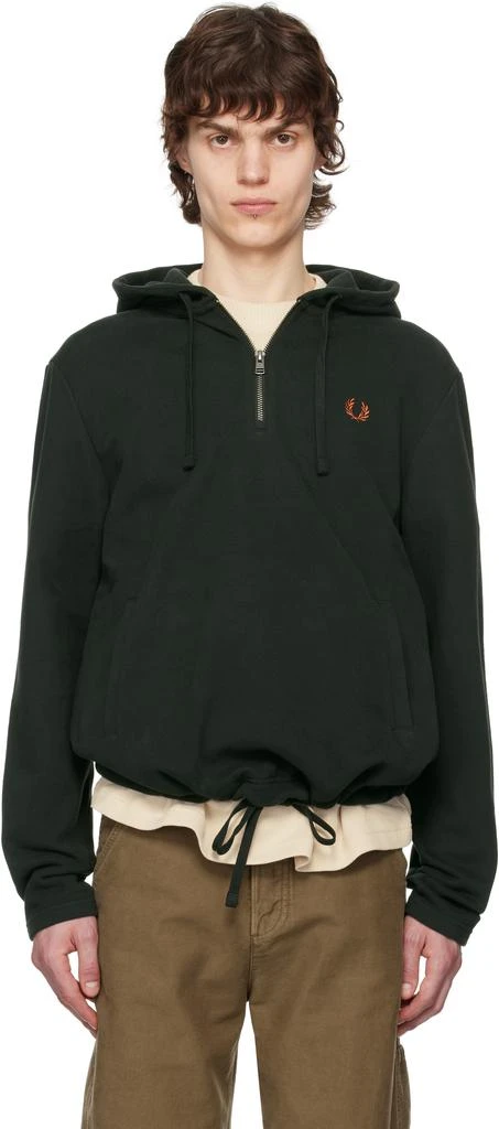 商品Fred Perry|Green Smock Hoodie,价格¥787,第1张图片