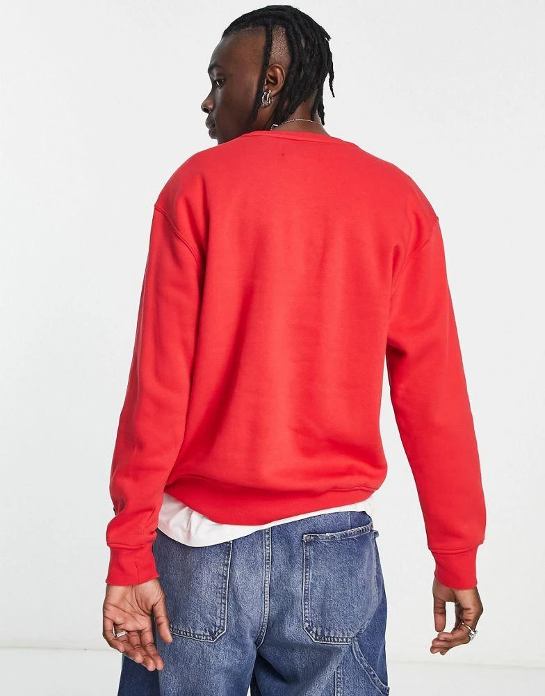 商品Jordan|Jordan essentials sweatshirt in fire red with check logo,价格¥395,第2张图片详细描述