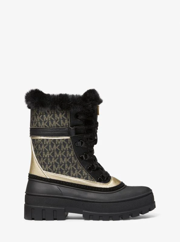 商品Michael Kors|Ozzie Metallic Logo Boot,价格¥1320,第2张图片详细描述