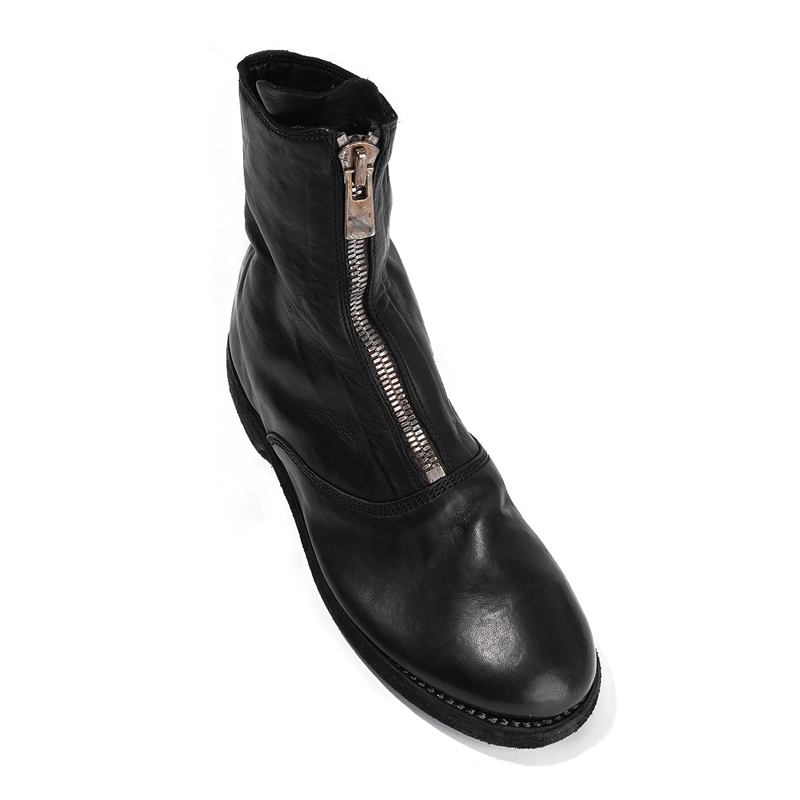 GUIDI 黑色女士踝靴 210-SOFT-HORSEFG-BLKT商品第2张图片规格展示