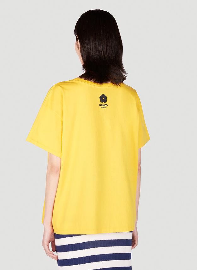 Embroidered T-Shirt in Yellow商品第4张图片规格展示
