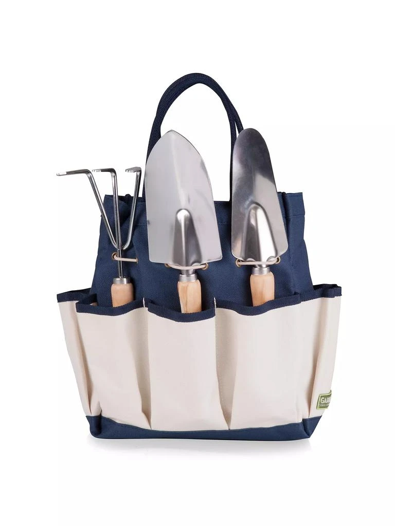 商品Picnic Time|4-Piece Tool Set Garden Tote,价格¥299,第1张图片