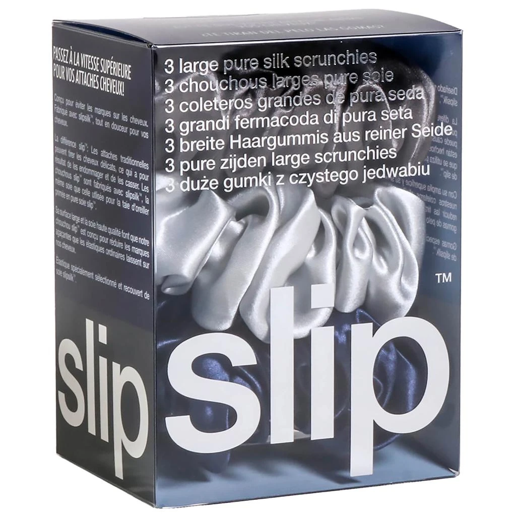 商品Slip|Slip Pure Silk 发圈 - Large - Midnight,价格¥351,第4张图片详细描述