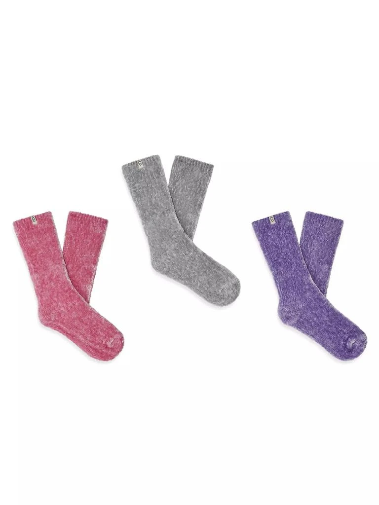 商品UGG|3-Pack Leda Sparkle Crew Socks,价格¥338,第1张图片