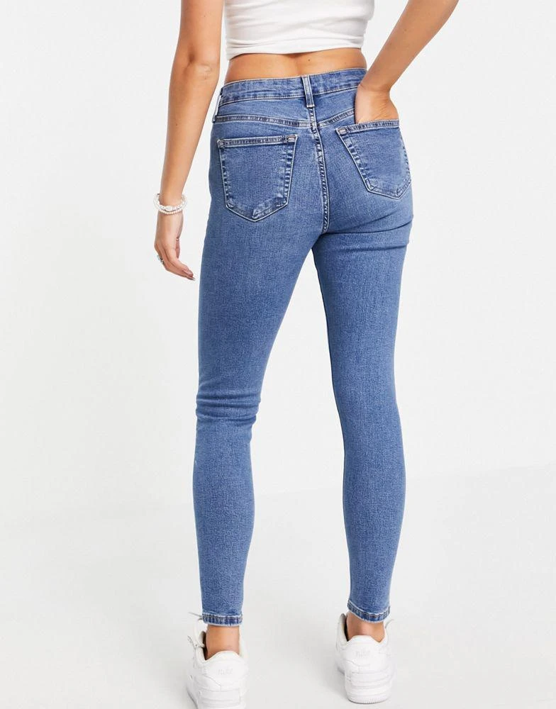 商品Topshop|Topshop jamie jeans in mid blue,价格¥229,第2张图片详细描述