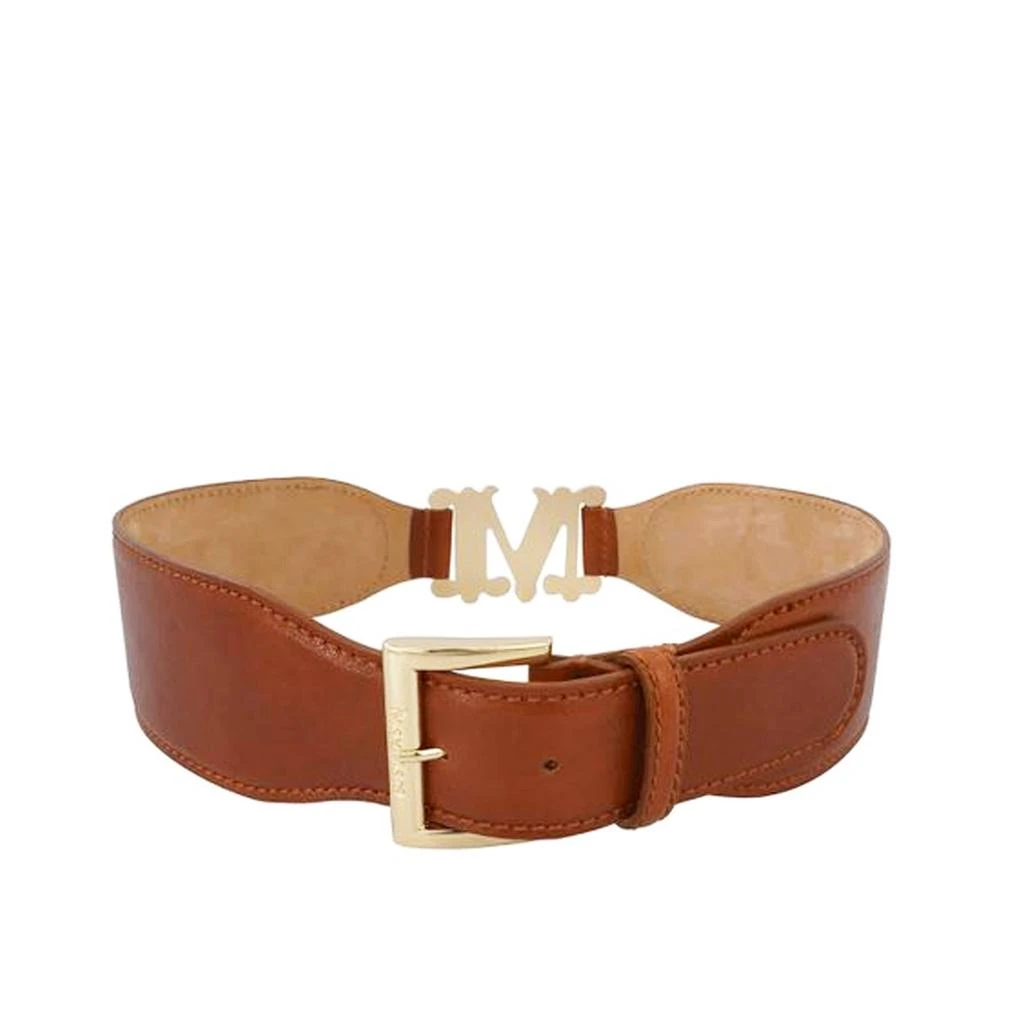 商品MAX MARA ACCESSORI|Max Mara Accessori Fiuggi Leather Belt,价格¥1408,第2张图片详细描述