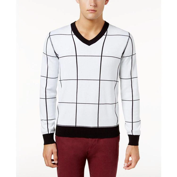 商品Tommy Hilfiger|Men's Watson Windowpane Sweater, Created for Macy's,价格¥201,第3张图片详细描述