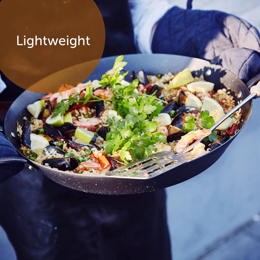 商品BK Cookware|BK Cookware Black Steel Paella Pan w/Side Handles,价格¥632,第4张图片详细描述