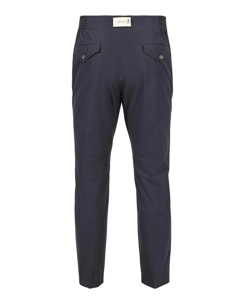 商品Gucci|男士 标签棉质府绸长裤,价格¥1983,第2张图片详细描述