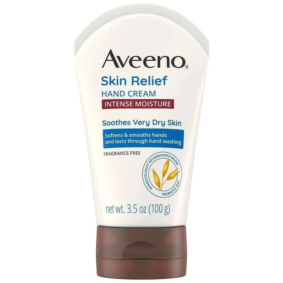 商品Aveeno|Skin Relief Intense Moisture Hand Cream with Soothing Prebiotic Oat Fragrance-Free,价格¥81,第1张图片