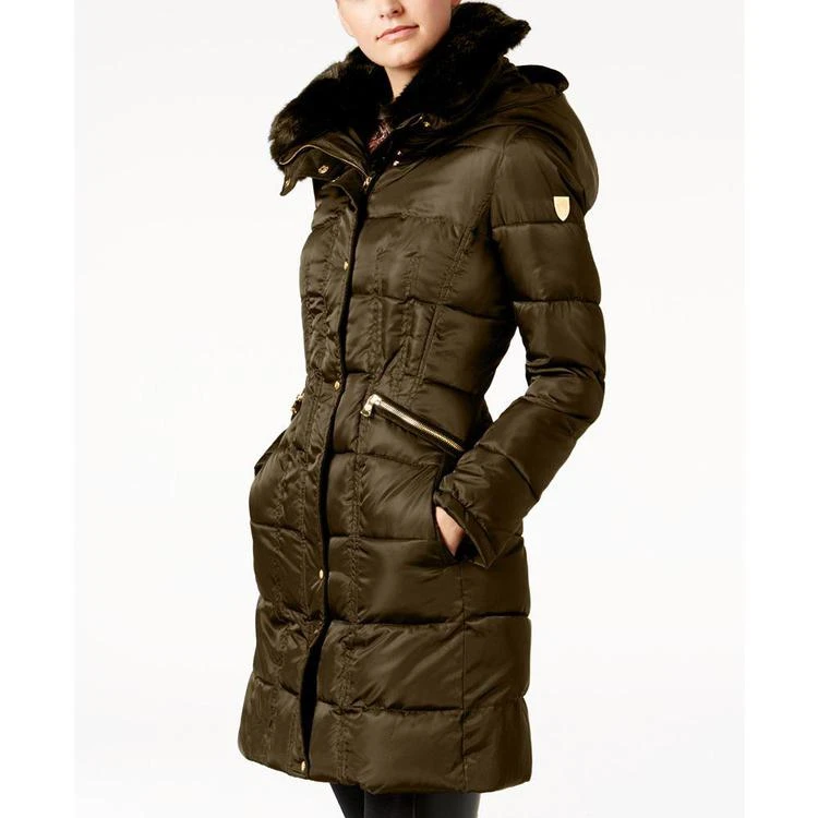 商品Vince Camuto|Faux-Fur-Trim Hooded Puffer Coat, Created for Macy's,价格¥1122,第2张图片详细描述