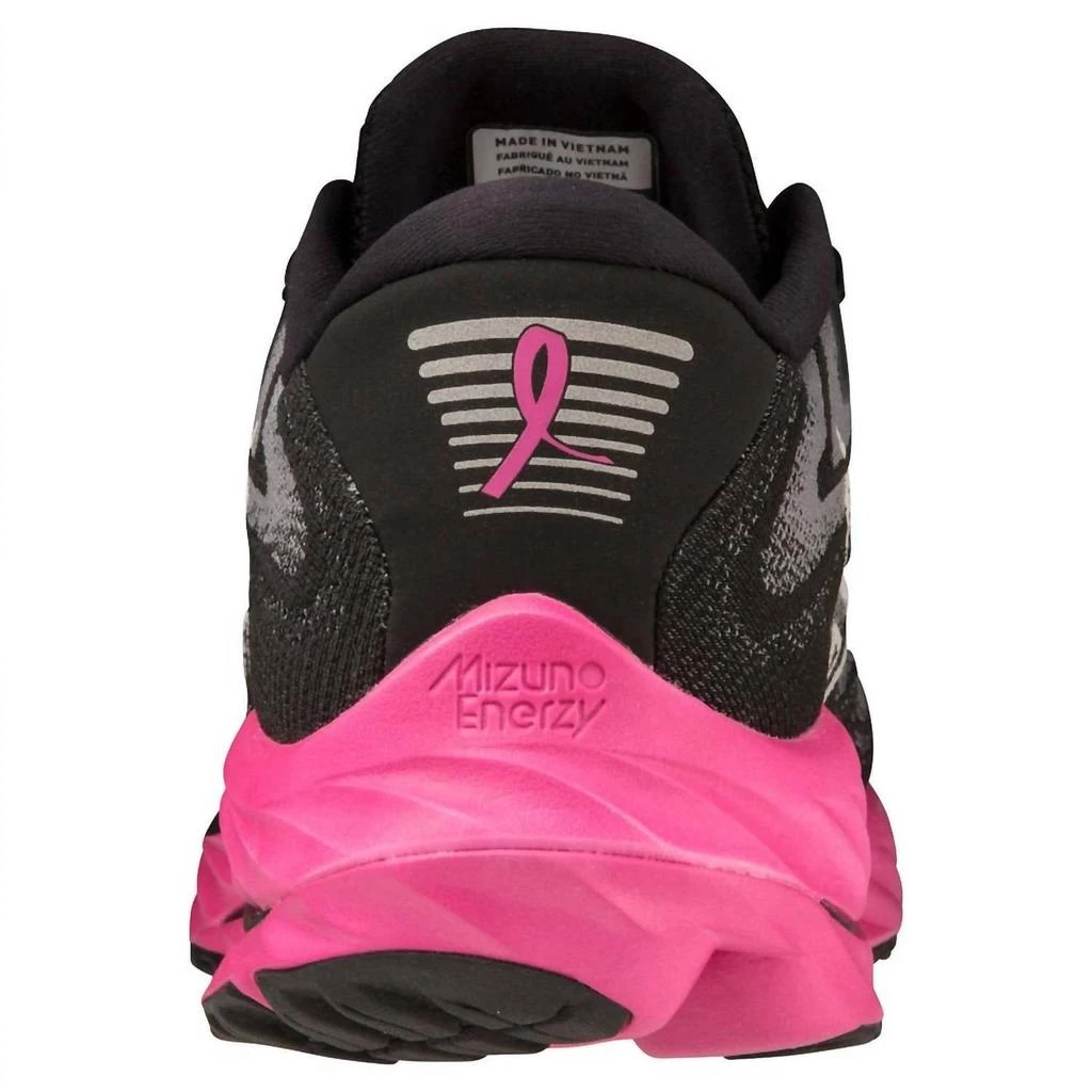 商品Mizuno|Men's Wave Rider 27 Running Shoes In Black/harbor Mist,价格¥979,第5张图片详细描述
