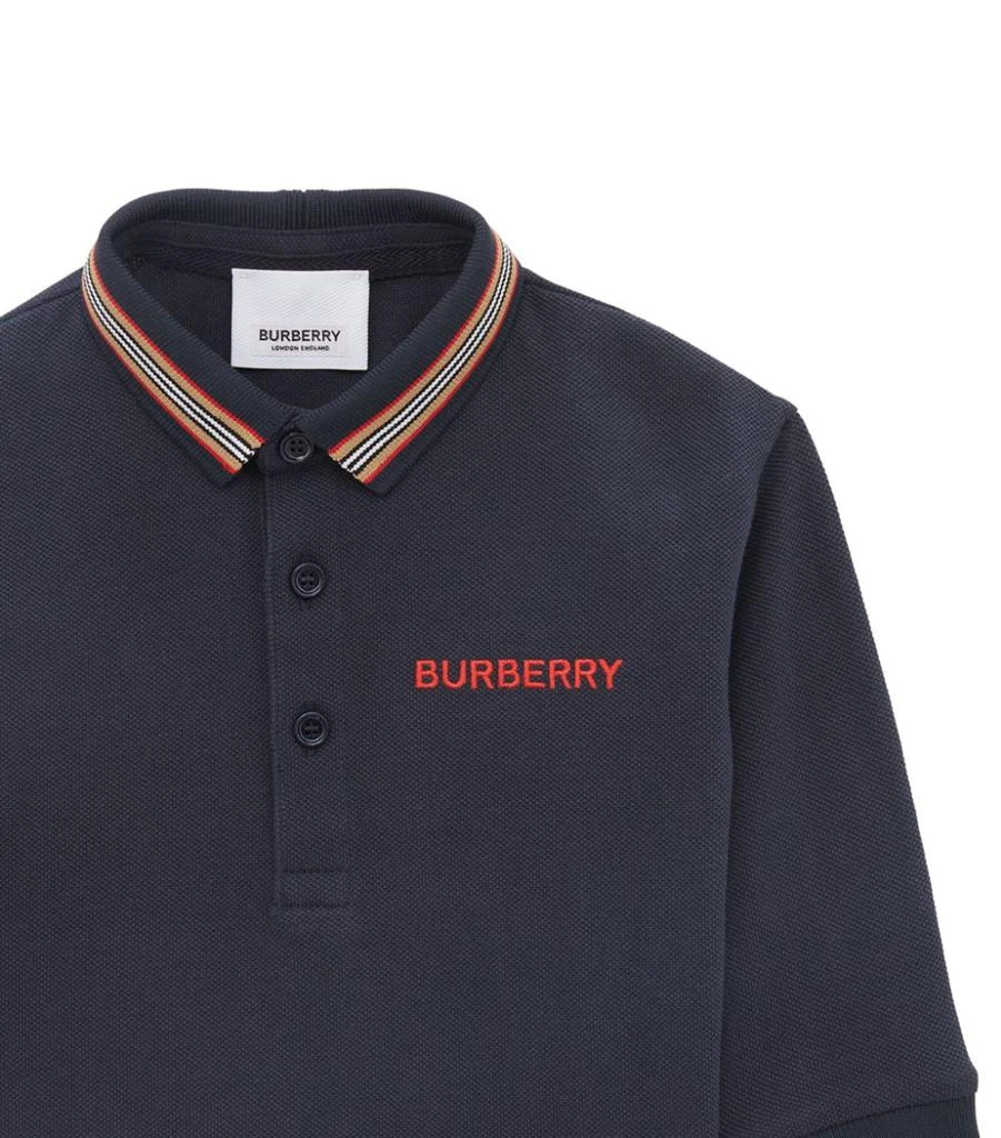 商品Burberry|Long-Sleeved Polo Shirt (6-24 Months),价格¥1468,第4张图片详细描述