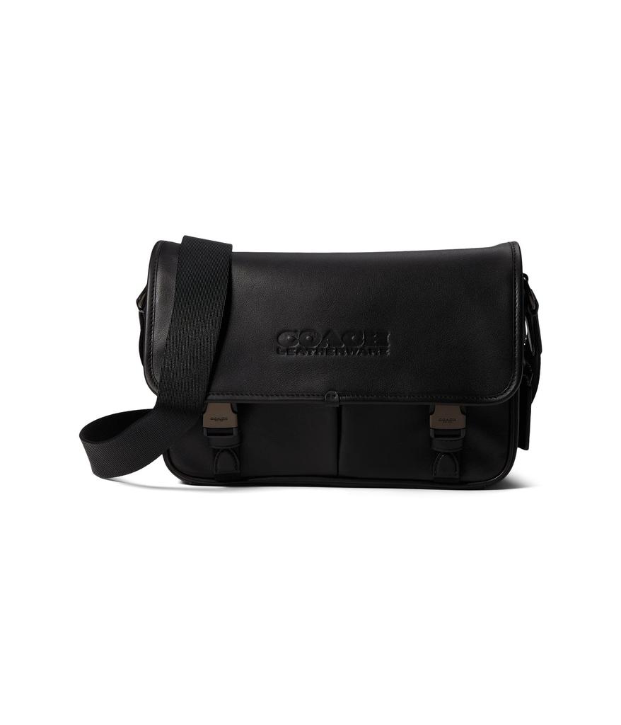 League Messenger Bag in Smooth Leather商品第1张图片规格展示