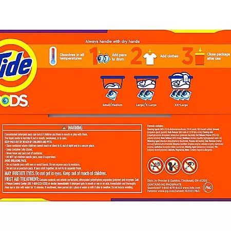 商品Tide|Tide PODS Laundry Detergent Pacs, Spring Meadow, 156 ct.,价格¥245,第2张图片详细描述