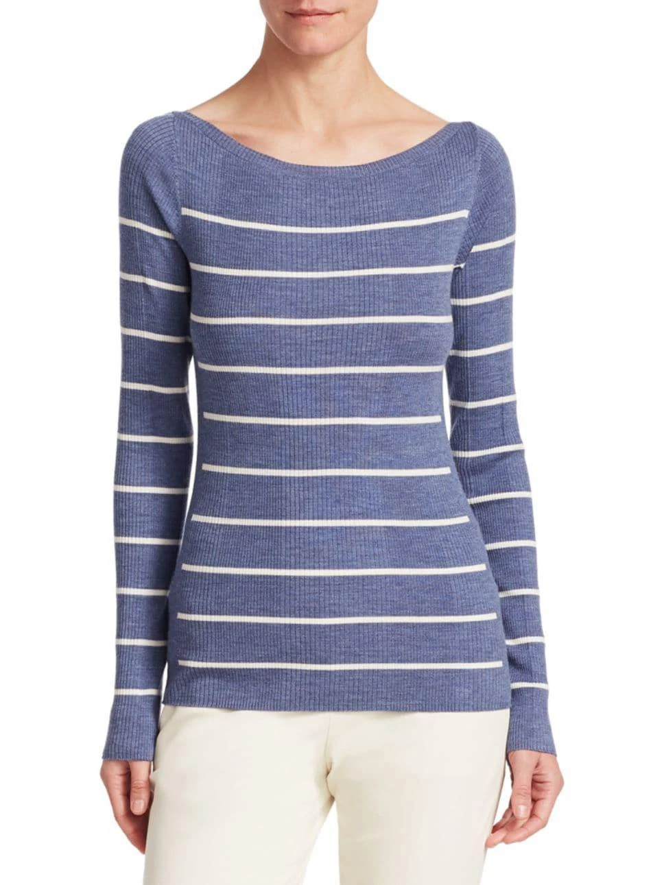 商品Theory|Theory - Refined Stripe Wool Sweater,价格¥568,第1张图片