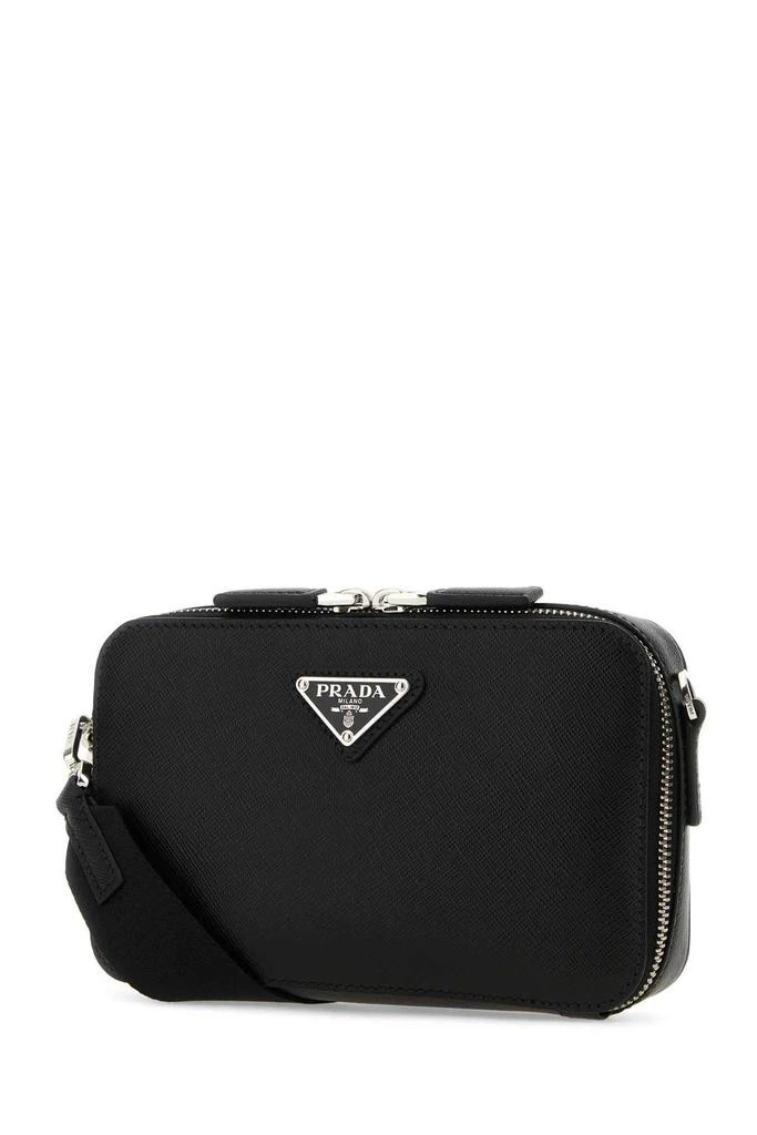 商品Prada|Prada Logo Plaque Zipped Small Shoulder Bag,价格¥13648,第3张图片详细描述