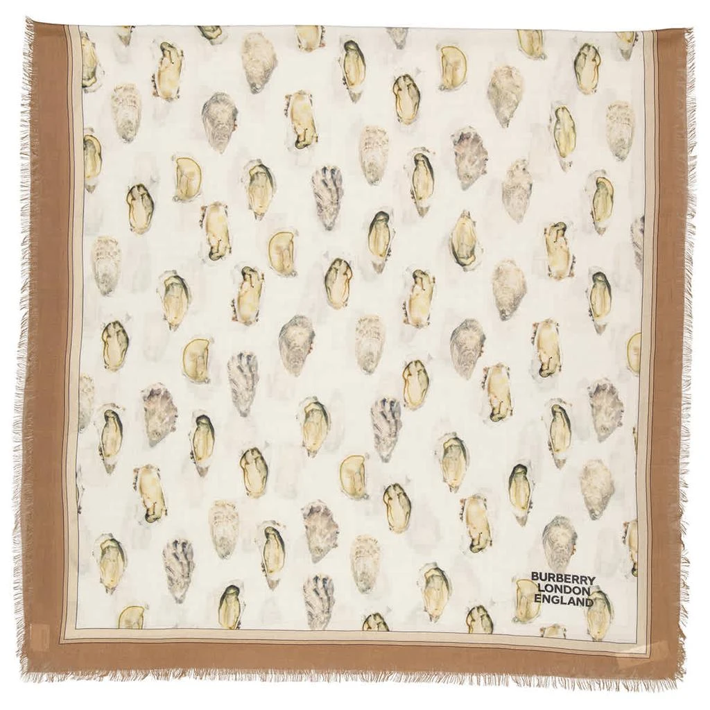 商品Burberry|Burberry Oyster Print Lightweight Cashmere Scarf,价格¥1548,第1张图片