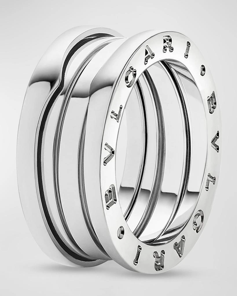 商品BVLGARI|B.Zero1 18k White Gold 3-Band Ring, EU 55 / US 7.25,价格¥22891,第3张图片详细描述