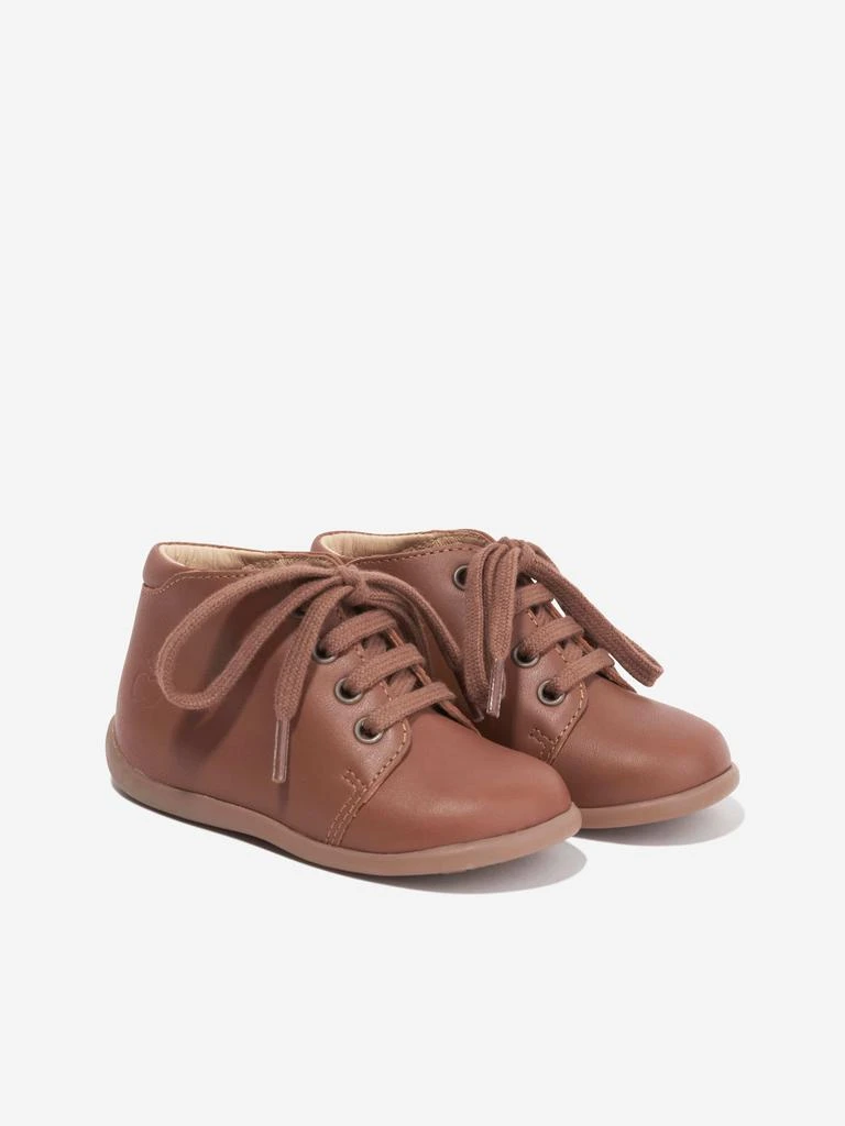 商品Pom D'Api|Pom D'Api Kids Leather Stand Up Boots in Brown,价格¥401,第2张图片详细描述