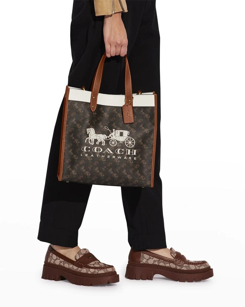 商品Coach|Field Horse and Carriage Coated Canvas Tote Bag,价格¥3641,第2张图片详细描述