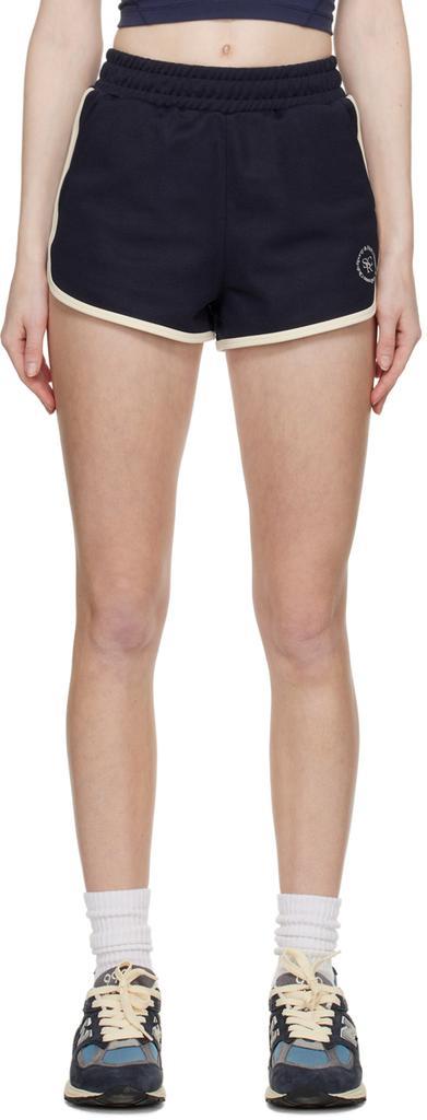 商品Sporty & Rich|Navy Brune Shorts,价格¥843,第1张图片
