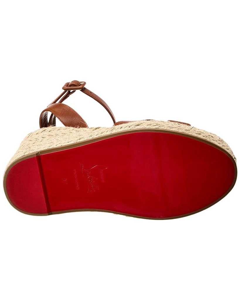 商品Christian Louboutin|Christian Louboutin Mariza Zeppa 130 Leather Wedge Sandal,价格¥5775,第4张图片详细描述
