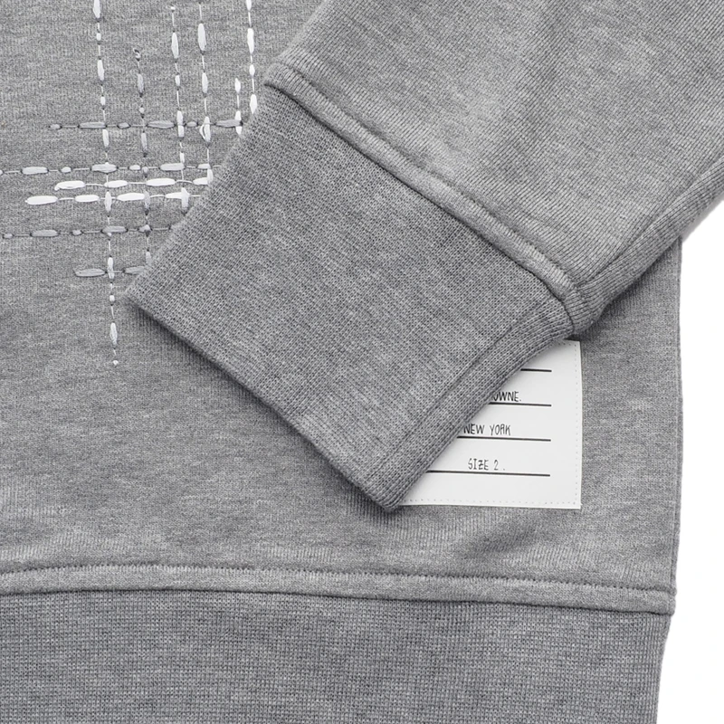 商品Thom Browne|THOM BROWNE 男士灰色卫衣 MJT289E-06931-035,价格¥3707,第1张图片