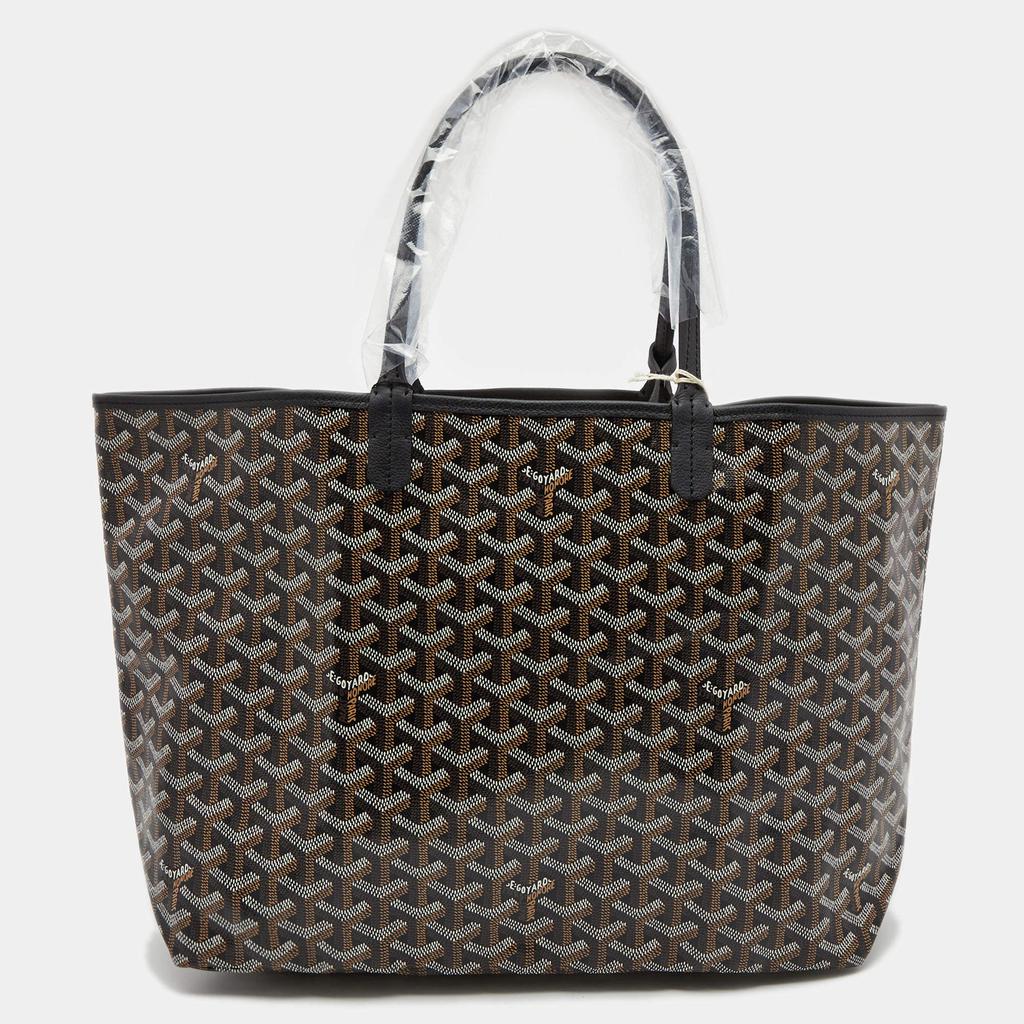 Goyard Black Goyardine Coated Canvas and Leather Saint Louis PM Tote商品第4张图片规格展示