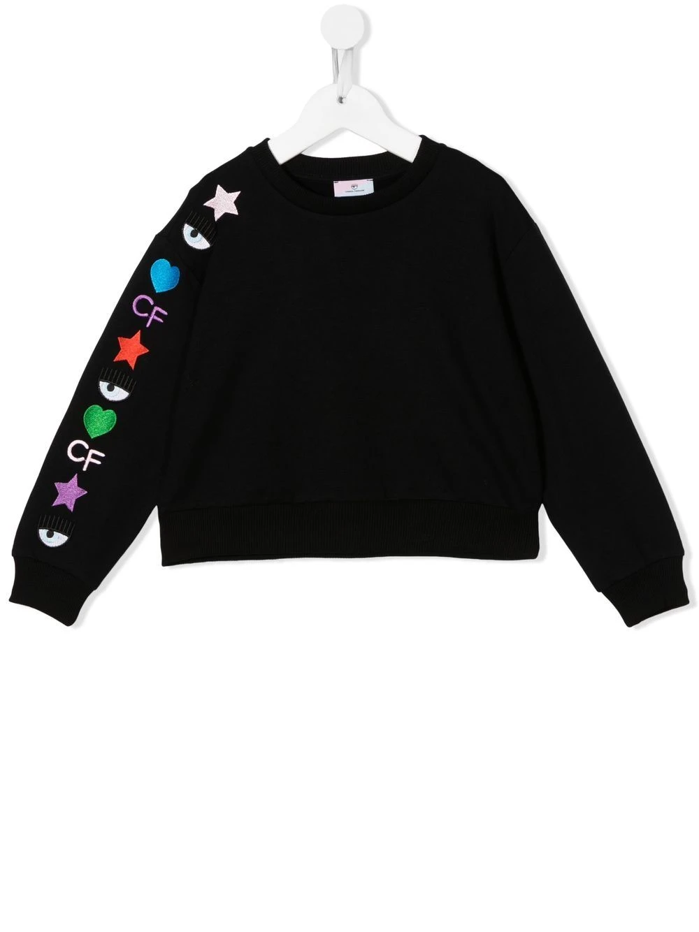 商品【商品预售7天】 Chiara Ferragni|Chiara Ferragni 女童针织毛衣 59061500100050 黑色,价格¥807,第4张图片详细描述