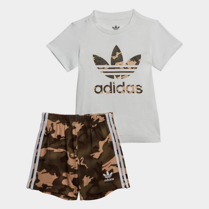 商品Adidas|Infant and Kids' Toddler adidas Originals Camo T-Shirt and Shorts Set,价格¥263,第1张图片