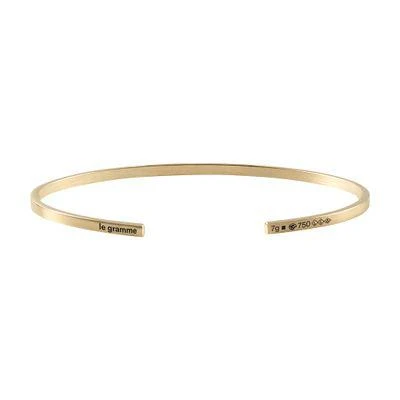 商品Le Gramme|7g Ribbon 抛光黄金手环,价格¥16447,第1张图片