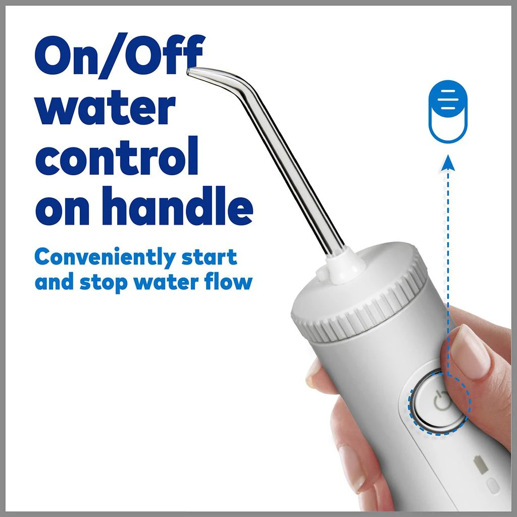 Waterpik Cordless Select Water Flosser, Portable and USB Rechargeable Waterproof Water Flosser for Home and Travel, Braces & Bridges Care for Teeth, ADA Accepted, White WF-10W10 商品