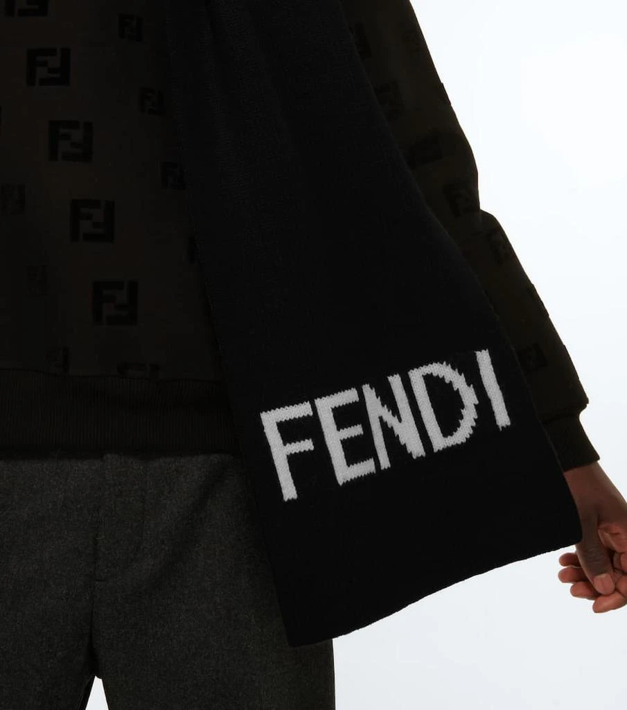 商品Fendi|Logo wool scarf,价格¥3058,第3张图片详细描述